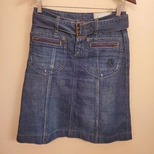ZARA Denim Skirt SIZE 2